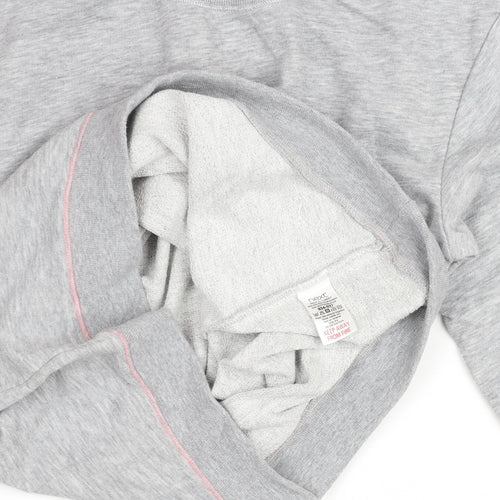 Next Girls Grey Dalmatian Print Sweatshirt Size 10 Crew Neck