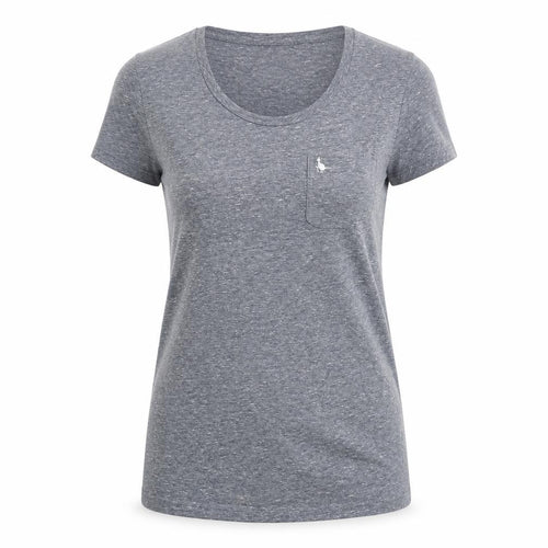 Jack Wills Womens Grey Size 6 Slim Fit Jersey T-Shirt
