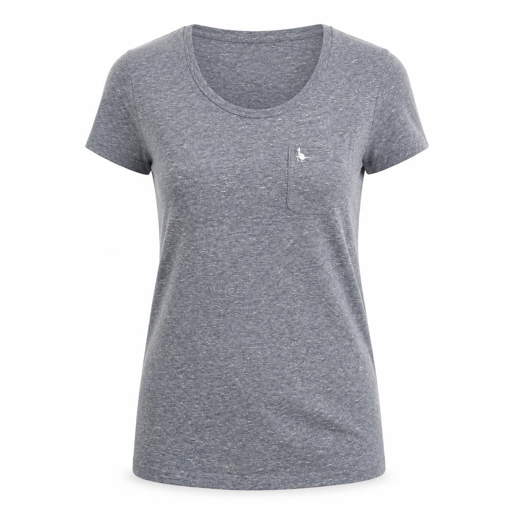 Jack Wills Womens Grey Size 6 Slim Fit Jersey T-Shirt