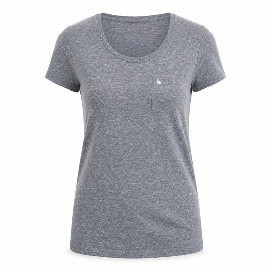 Jack Wills Womens Grey Size 6 Slim Fit Jersey T-Shirt