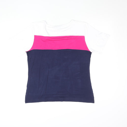 Gray & Osbourn Women’s Multicoloured Size 18 Colourblock Jersey T-Shirt