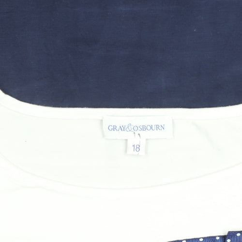 Gray & Osbourn Women’s Multicoloured Size 18 Colourblock Jersey T-Shirt