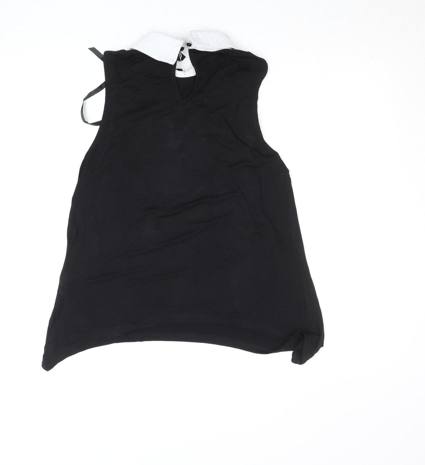 Killstar Womens Black Collared Sleeveless Gothic Tank Top Size M