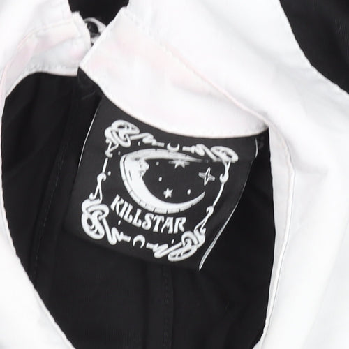 Killstar Womens Black Collared Sleeveless Gothic Tank Top Size M