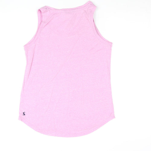 Joules Women’s Pink Cotton Jersey Tank Top Size 10