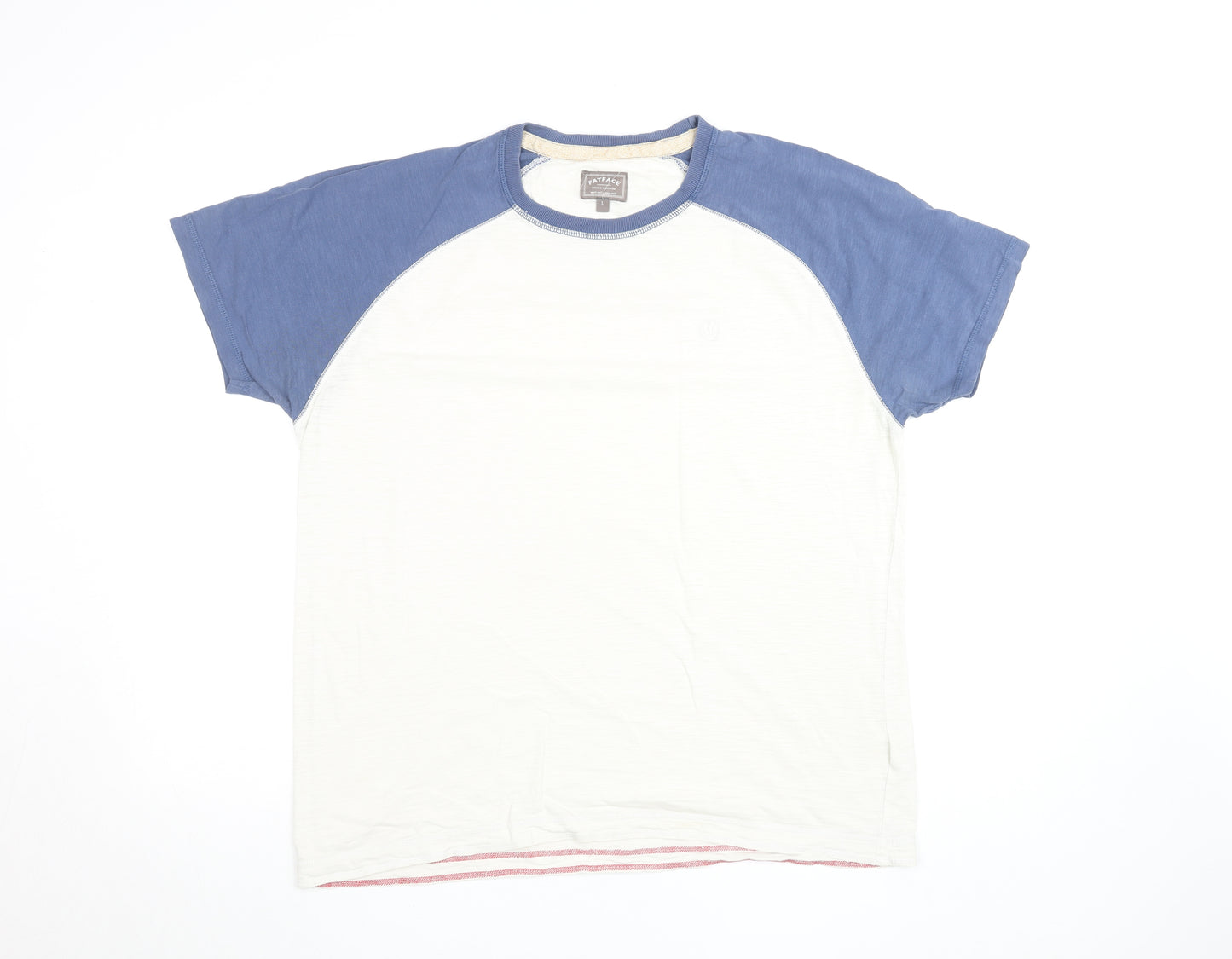 FatFace Men's Multicoloured L Crew Neck Colourblock Cotton T-Shirt