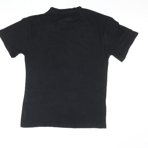 Next Boys Black Skull Graphic Short Sleeve Cotton T-Shirt 7 Years