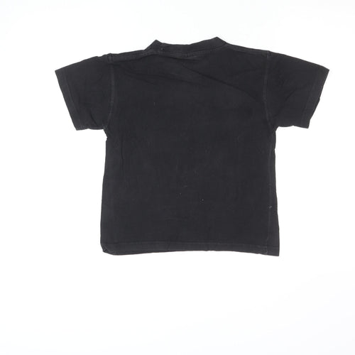 SuperOz Boys Black Bradford Bulls Rugby Graphic T-Shirt 6-7 Years