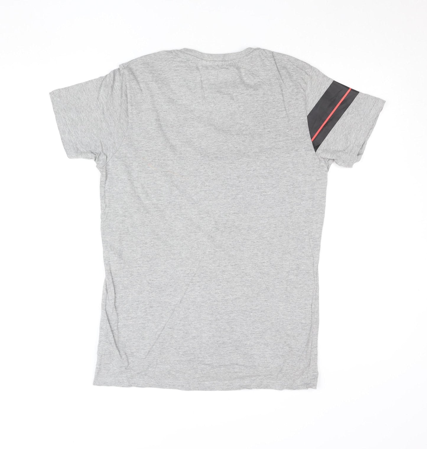 Cerruti 1881 Men’s Grey Logo Crew Neck Cotton T-Shirt Size S