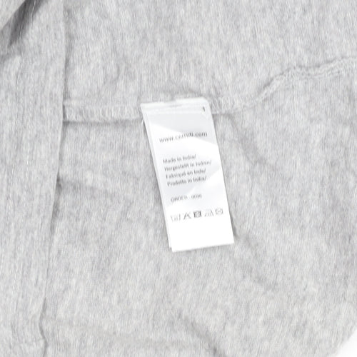 Cerruti 1881 Men’s Grey Logo Crew Neck Cotton T-Shirt Size S