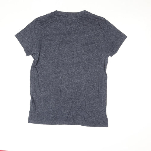 Jack Wills Mens Blue Cotton Crew Neck Short Sleeve T-Shirt M