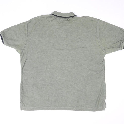 Slazenger Men's Green L Polo Shirt Regular Fit Collared