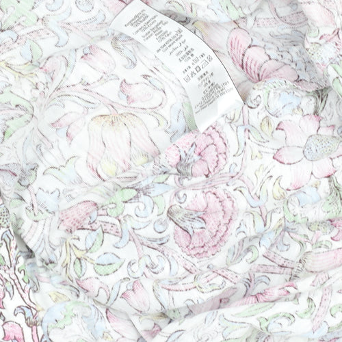 Next x Morris & Co Women's Multicoloured Floral Cotton T-Shirt Size 18