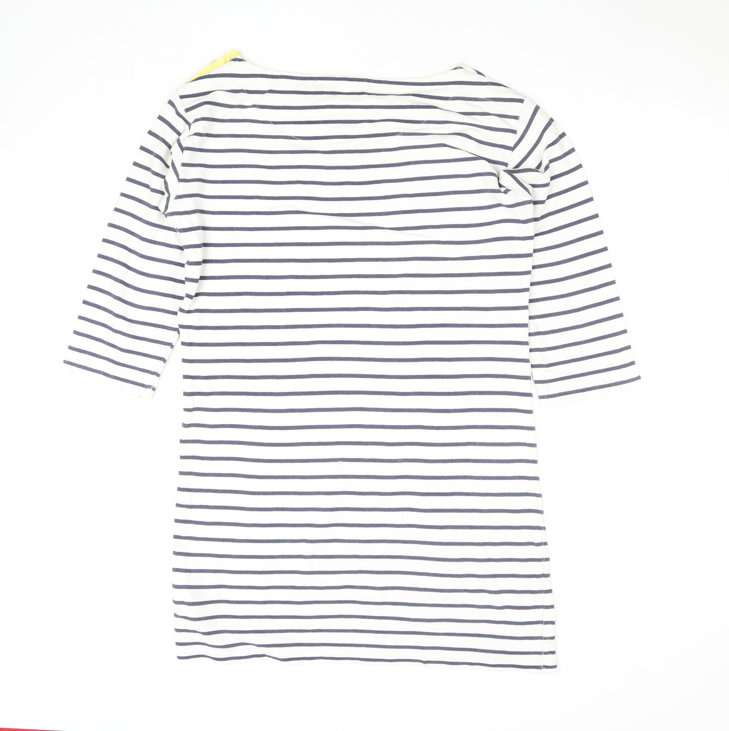 Fred Perry Women's White Striped Shift Dress Size 6
