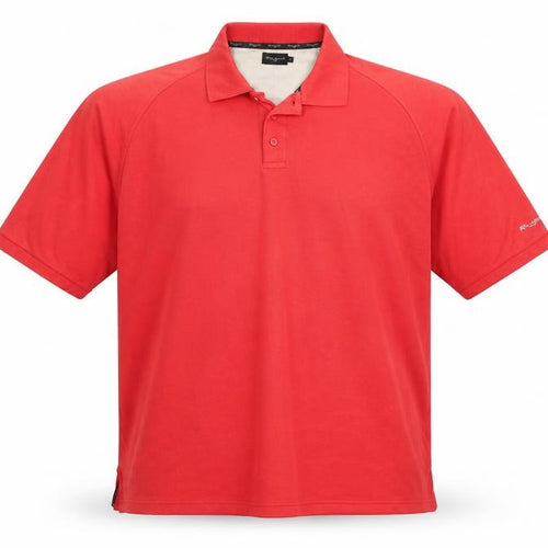 Resgue Men's Red XL Short Sleeve Cotton Blend Polo Shirt