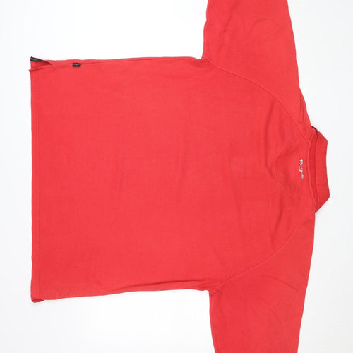 Resgue Men's Red XL Short Sleeve Cotton Blend Polo Shirt