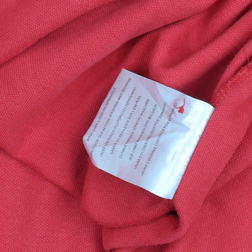 Resgue Men's Red XL Short Sleeve Cotton Blend Polo Shirt