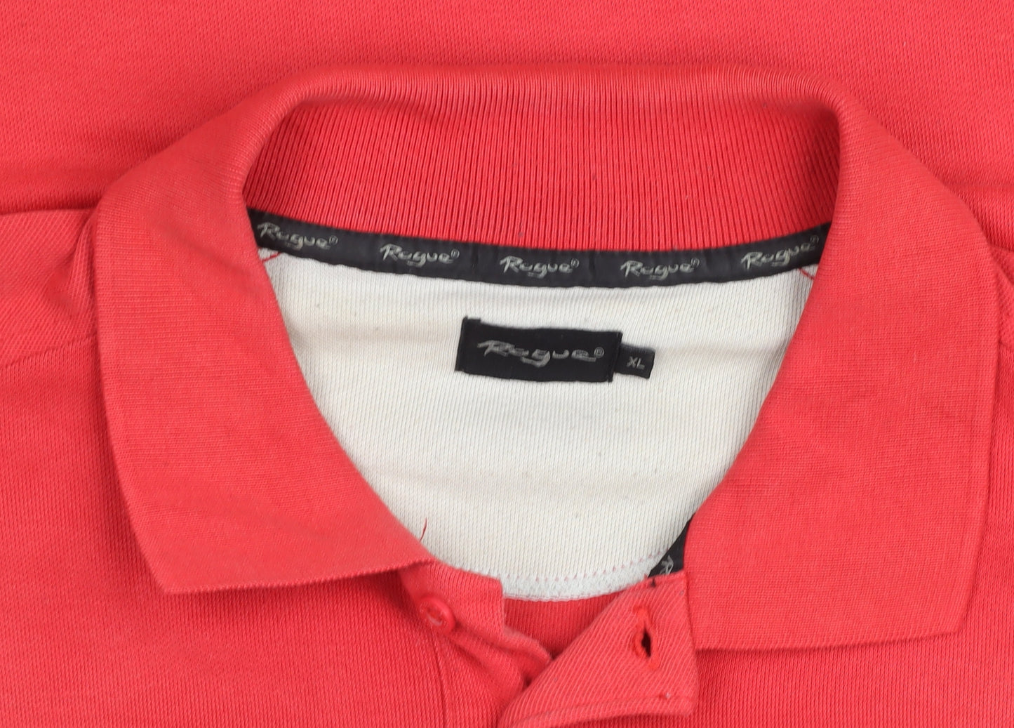 Resgue Men's Red XL Short Sleeve Cotton Blend Polo Shirt