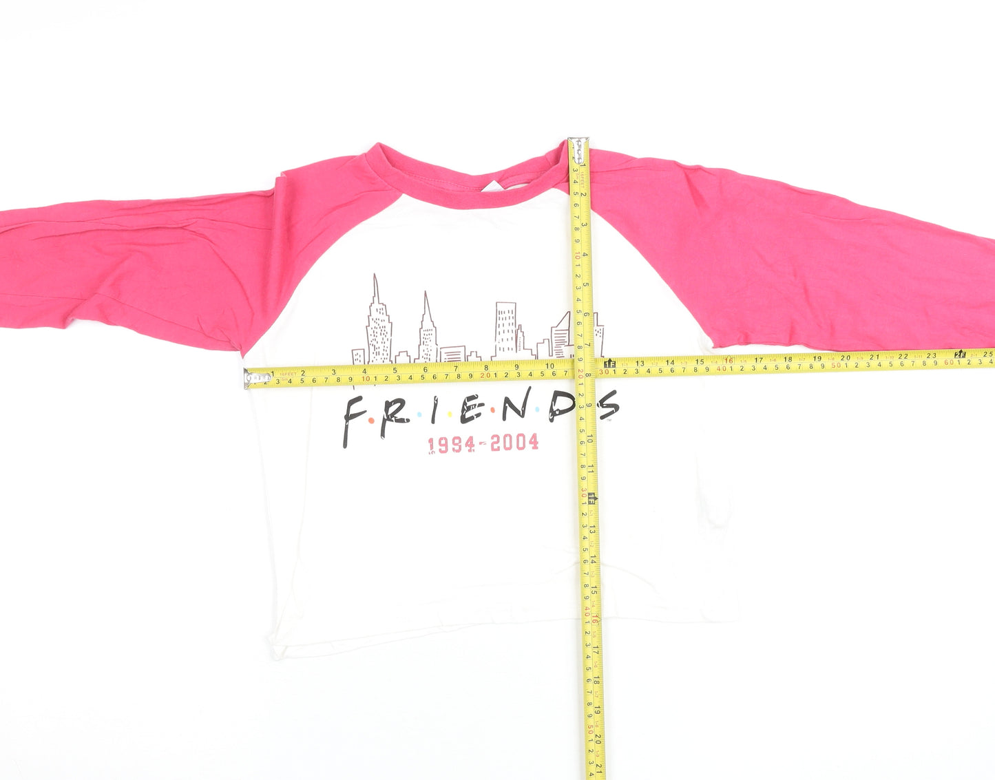 Girls Friends Pink & White Long Sleeve Graphic T-Shirt 10-11 Years
