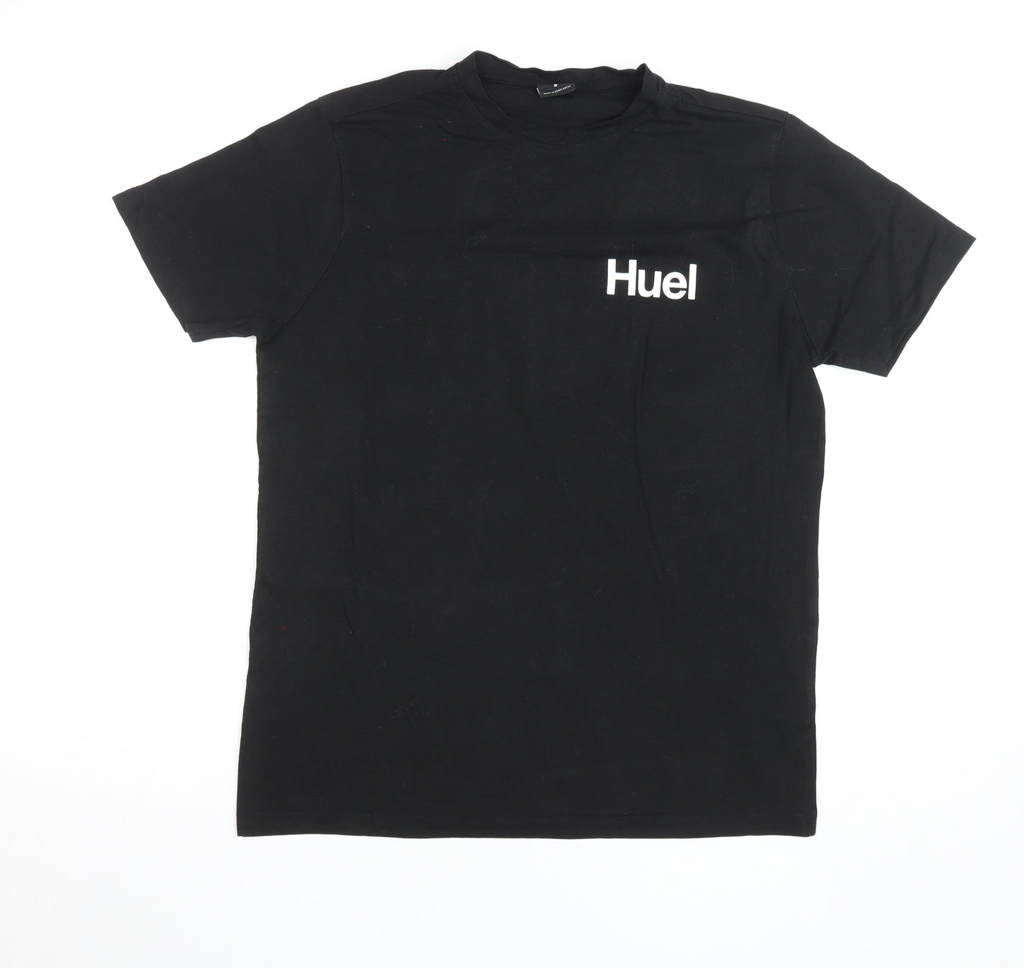 Huel Men's Black Cotton Short Sleeve Crew Neck T-Shirt Size S