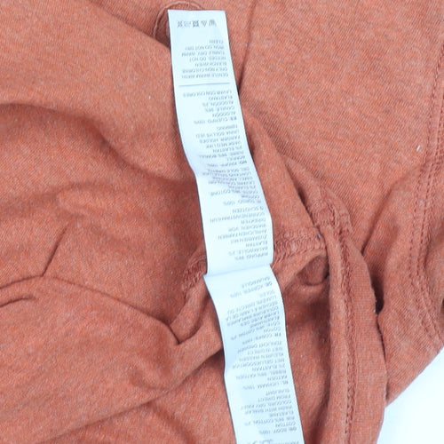 FatFace Womens Orange Cotton Short Sleeve Basic T-Shirt M