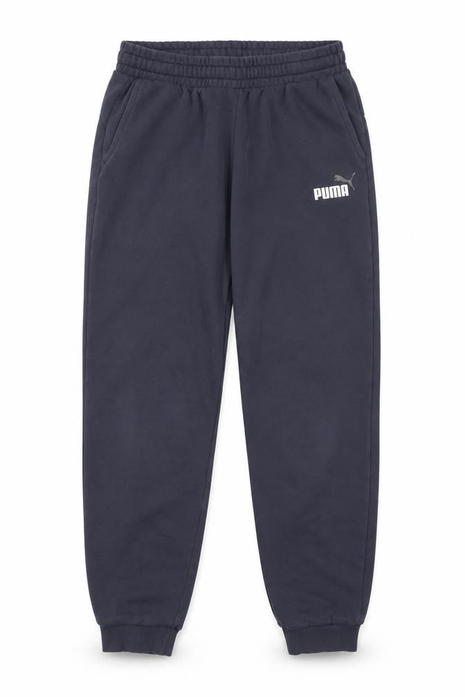 Puma Boys Blue Jogger Sweatpants 15-16 Years Elastic Waist Fleece Trousers
