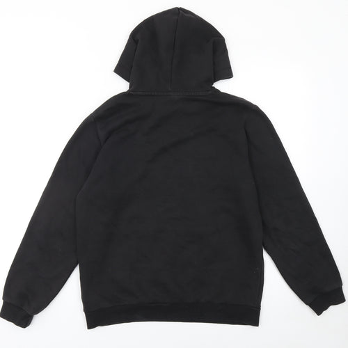 Puma Boys Black Pullover Hoodie 13-14 Years Graphic Sportswear