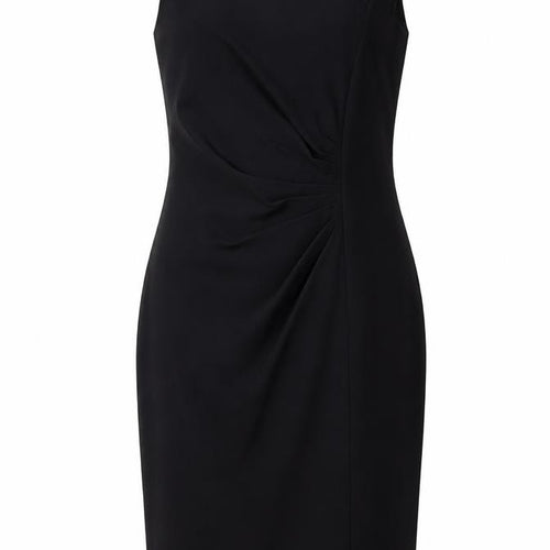 Wallis Women's Black Size 8 Sleeveless Sheath Knee Length Dress