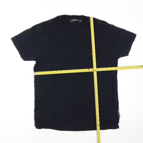 French Connection Men's Black Cotton Crew Neck T-Shirt M