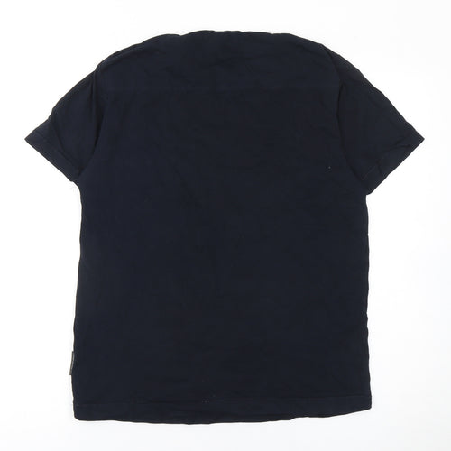 French Connection Men's Black Cotton Crew Neck T-Shirt M