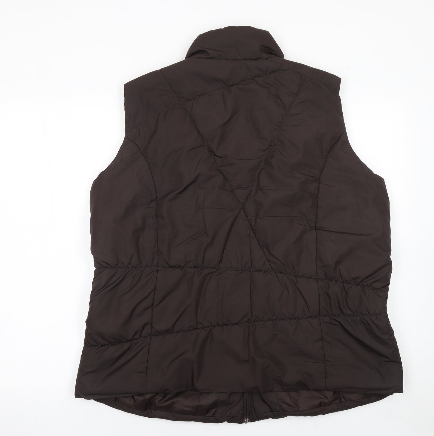 Bonmarché Women’s Brown Padded Quilted Waistcoat L