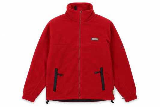 Front view of Regatta Men's Red Fleece Windbreaker Jacket, size S, 38in