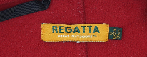 Regatta Men's Red Fleece Windbreaker Jacket Size S 38in
