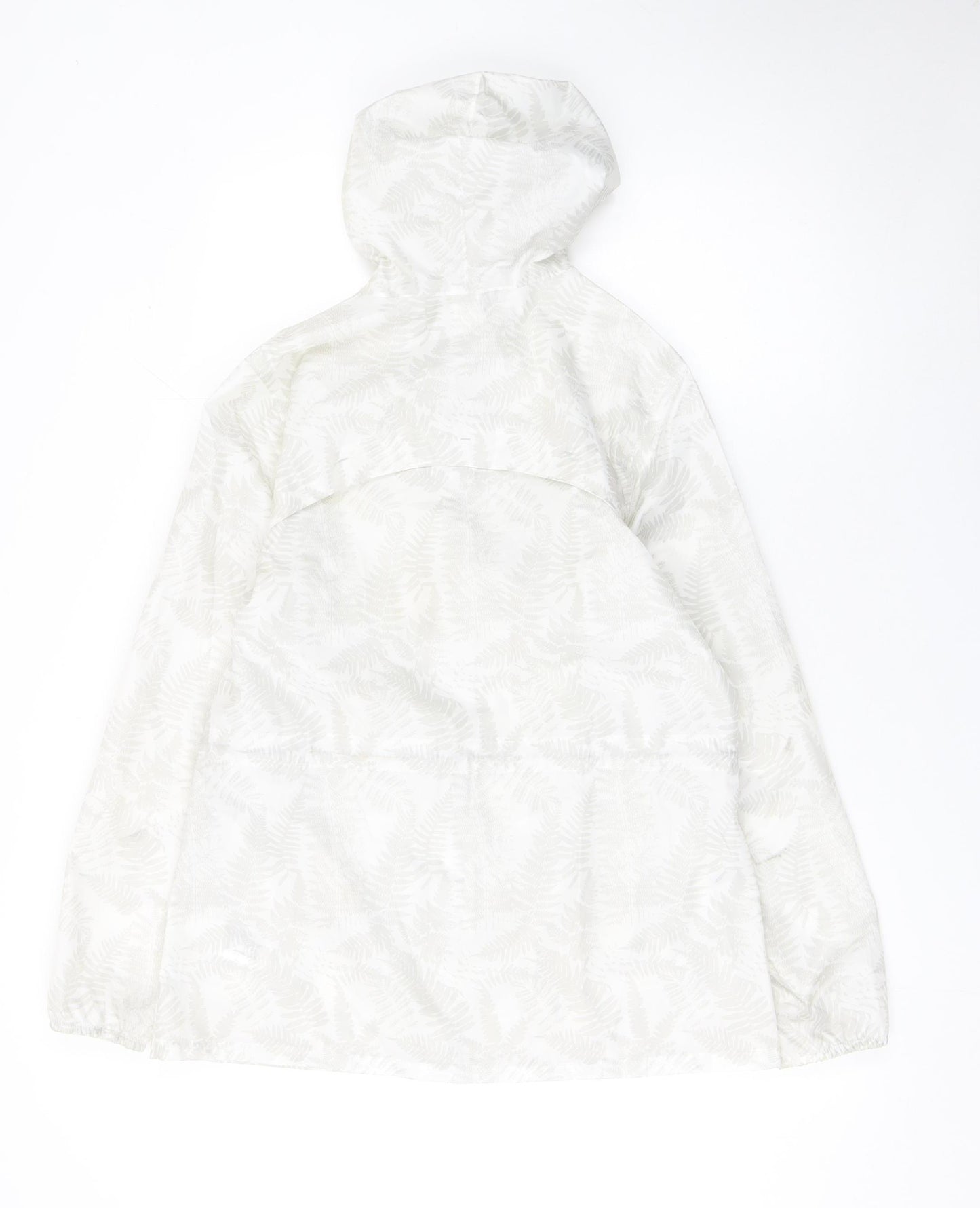 Decathlon Womens White M Lightweight Hooded Windbreaker Jacket