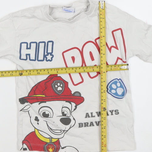 Next Boys White PAW Patrol Long Sleeve T-Shirt 4-5 Years Cotton