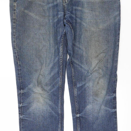 Next Men's Blue Straight Leg Denim Jeans 32W 29L Regular Fit