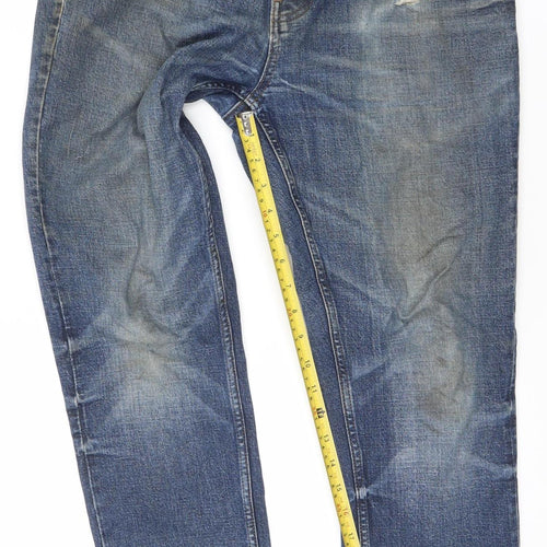 Next Men's Blue Straight Leg Denim Jeans 32W 29L Regular Fit