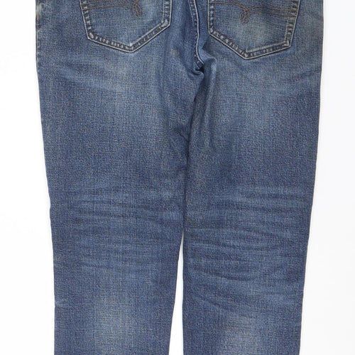 Next Men's Blue Straight Leg Denim Jeans 32W 29L Regular Fit