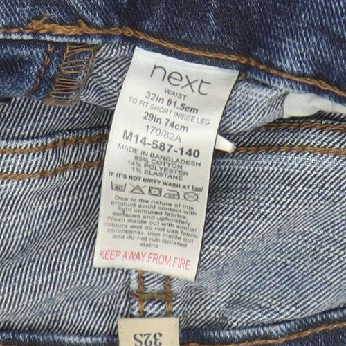 Next Men's Blue Straight Leg Denim Jeans 32W 29L Regular Fit