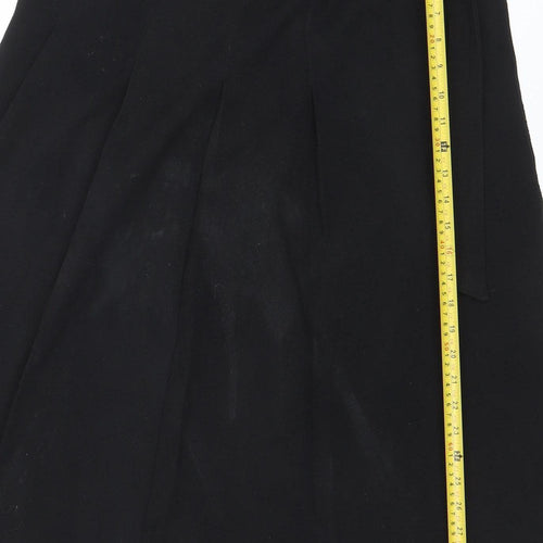 Marks and Spencer Womens Black A-Line Knee Length Skirt Size 10