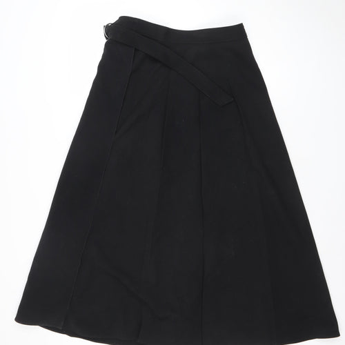 Marks and Spencer Womens Black A-Line Knee Length Skirt Size 10