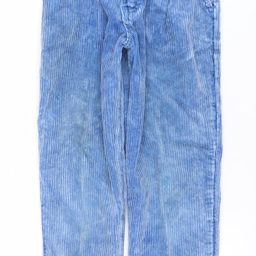 Smiths Boys Blue Corduroy Chino Trousers Age 7 Years Elastic Waist