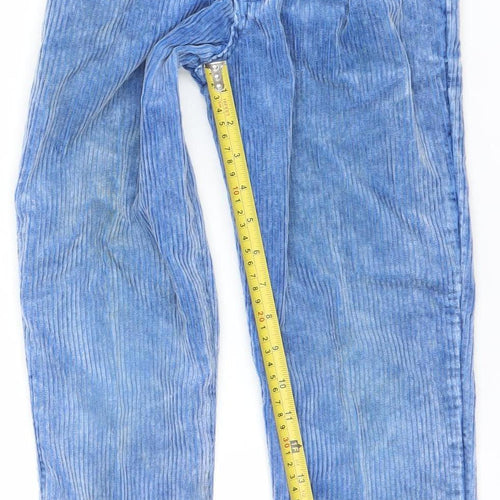 Smiths Boys Blue Corduroy Chino Trousers Age 7 Years Elastic Waist