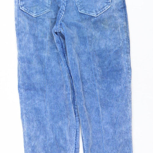 Smiths Boys Blue Corduroy Chino Trousers Age 7 Years Elastic Waist