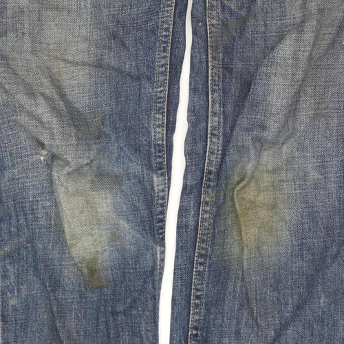 Replay Men's Blue Denim Straight Jeans 28W 30L Regular Fit