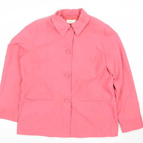 Marks and Spencer Women’s Pink Blazer Jacket UK 16 Regular Fit
