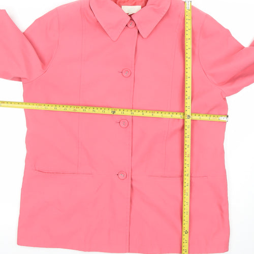 Marks and Spencer Women’s Pink Blazer Jacket UK 16 Regular Fit