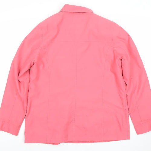 Marks and Spencer Women’s Pink Blazer Jacket UK 16 Regular Fit