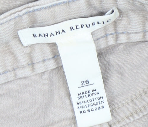 Banana Republic Women's Beige Chino Trousers Size 26 Slim Fit