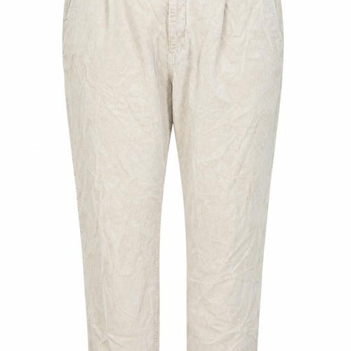 Marks and Spencer Women's Beige Corduroy Chino Trousers Size 22